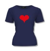 T-Shirt Herz Motiv